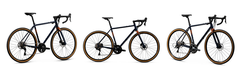 Mountain Bicycle  Set Group On PNG  Transparent Background .Cut out clipping path with adobe...