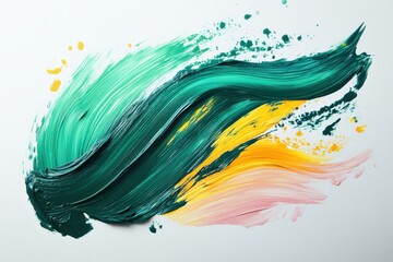 Vibrant strokes of color dance across the canvas Painting with bold hues of artistry and abstract