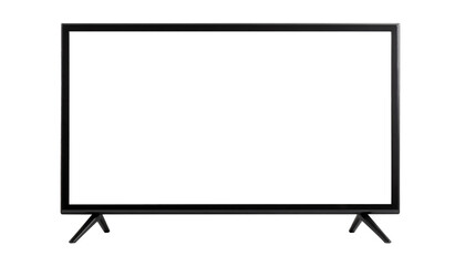 Modern flat screen television on a stand.