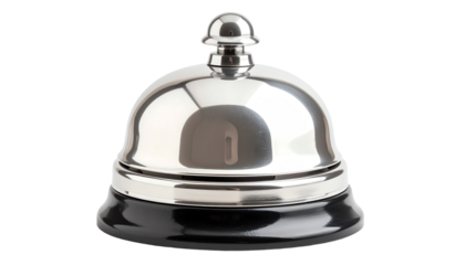 Shiny service bell for customer assistance.