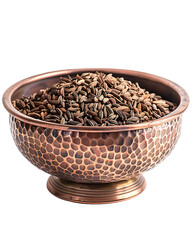 Caraway seeds in a copper bowl spice bowl kitchen ingredient