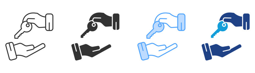 Leasing Icon Set Multiple Style Collection