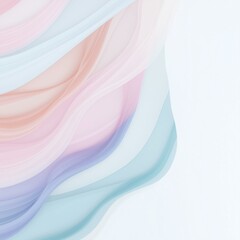 Obraz premium Soft pastel abstract art hair textures displaying flowing colors digital creation modern aesthetic minimalist style