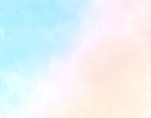Soft pastel watercolor background with blended shades of blue, pink, and peach.