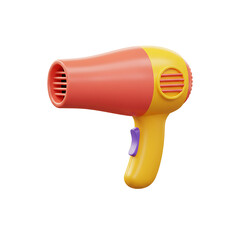 Cartoon Hair Dryer Illustration on transparent background