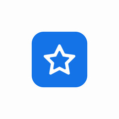 starred application icon sign vector