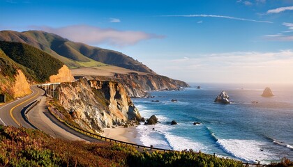 highway 1 on the pacific coast california usa