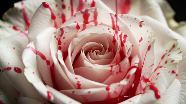 Bleeding Rose: Symbolism of Beauty and Pain