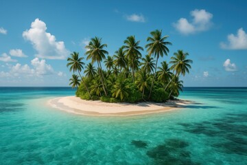 Obraz premium Tropical paradise island escape.