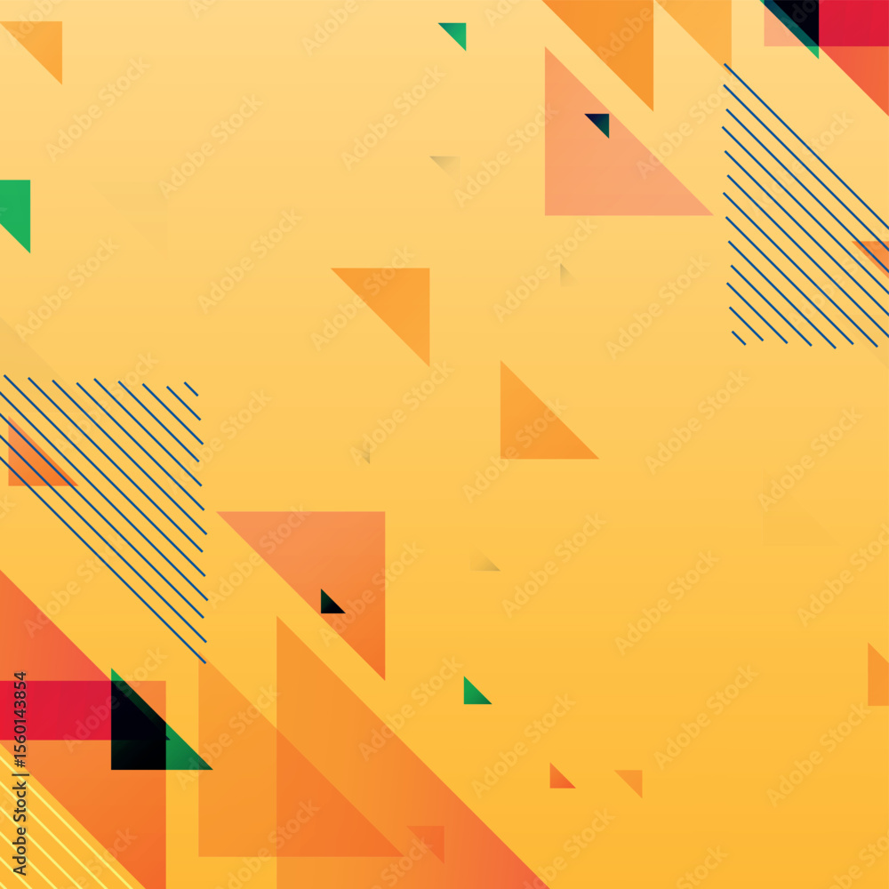 Poster orange and light yellow gradient abstruct background design