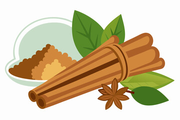 Ideal for food packaging, culinary blogs, natural health products, herbal medicine advertisements, and spice-related branding