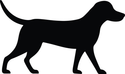 Walking Dog Silhouette for T-shirt Design