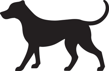 Walking Dog Silhouette for T-shirt Design