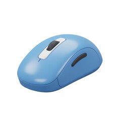 Wireless Computer Mouse - Blue and White