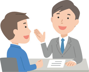 Consultation conversation scene