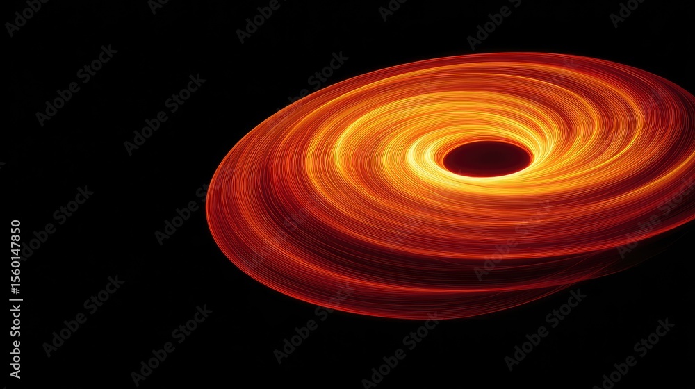 Aufkleber vivid artistic representation of a black hole with swirling patterns and bright color gradients emph