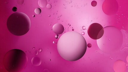 Abstract pink bubble pattern