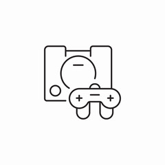 gaming console icon sign vector