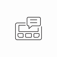 media player message icon sign vector
