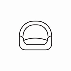 pet bed icon sign vector