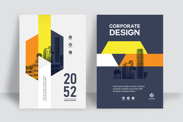 Business Report Cover Template – Geometric Layout