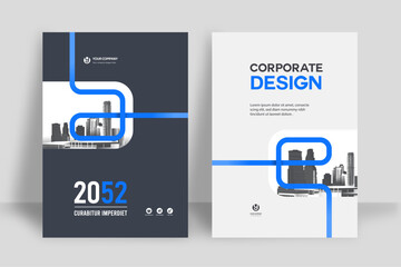 Business Report Cover Template – Geometric Layout