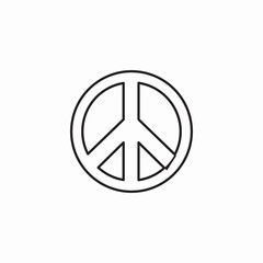 piece protest icon sign vector