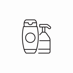 shampoo containers icon sign vector