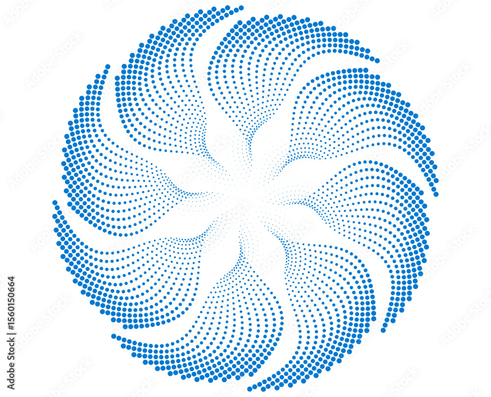 Poster abstract floral design. design element wave lines guilloche curve line background circle for spa, yo