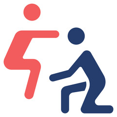 Wellness Coach solid color icon