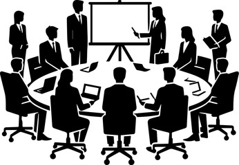 Business Meeting Presentation Icon