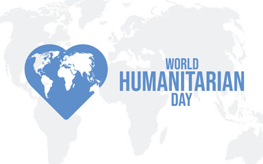 World Humanitarian Day on August 19. Vector illustration design