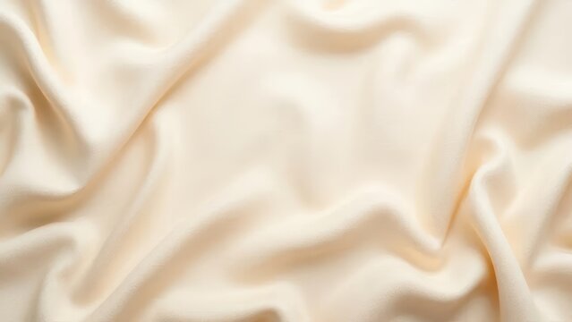Soft Cream Colored Fabric Draping with Gentle Waves
