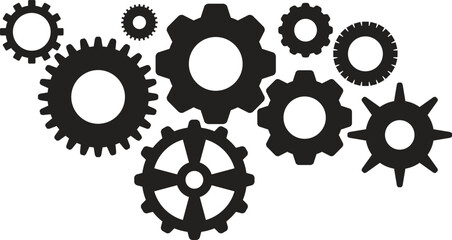 Gears of Different Sizes – Industry Symbolism of Harmony, Teamwork, and Mechanical Precision