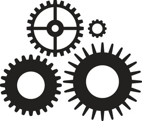 Gears of Different Sizes – Industry Symbolism of Harmony, Teamwork, and Mechanical Precision