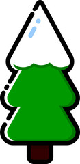 green christmas tree