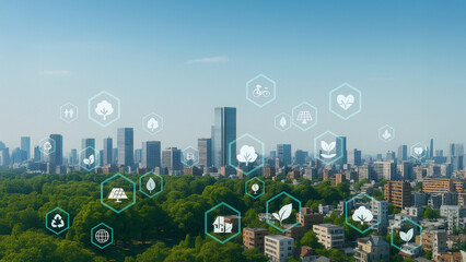 Urban environment image &mdash; sustainable &mdash; SDGs