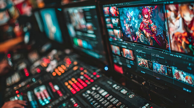 Video Editor's Desk: Anime Editing in Progress - Powered by Adobe