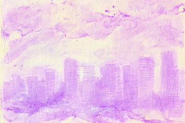 Obraz premium Abstract cityscape watercolor