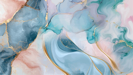 Alcohol ink colors translucent. Abstract multicolored marble texture background. Mixing acrylic paints. Modern fluid art. Alcohol Ink Pattern for paper texture, wallpaper and fabric print