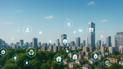 Urban environment image &mdash; sustainable &mdash; SDGs