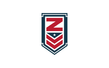American Veteran Shield Patriotic National design illustration 
