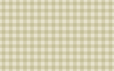 Classic beige gingham check seamless pattern, ideal for textile design, backgrounds, and wrapping paper.