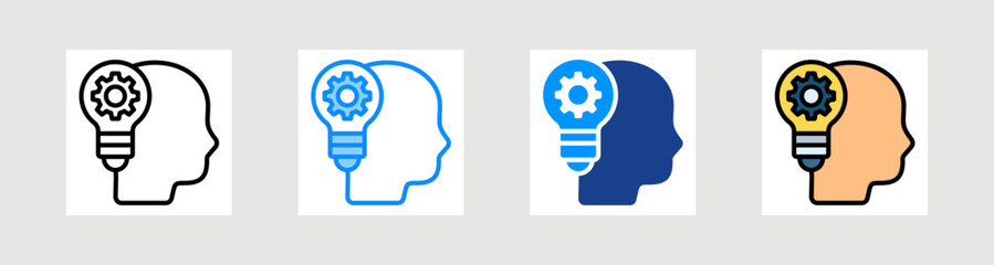 Mindset Icon Collection Set Multiple Style