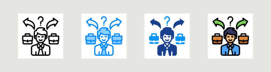Career Choice Icon Collection Set Multiple Style