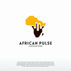 Obraz premium African Health pulse logo