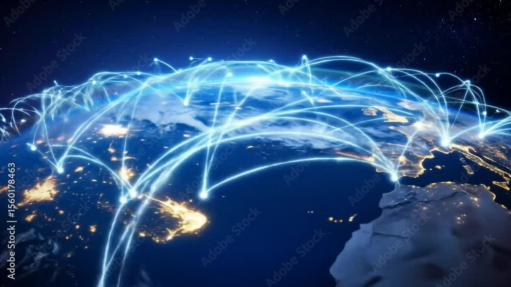 Poster global network connectivity: a futuristic view of interconnected world technology
