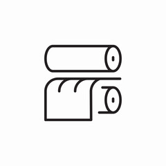 paper roll feed icon sign vector