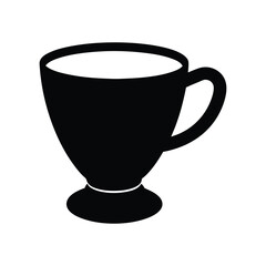 silver cup isolated on white