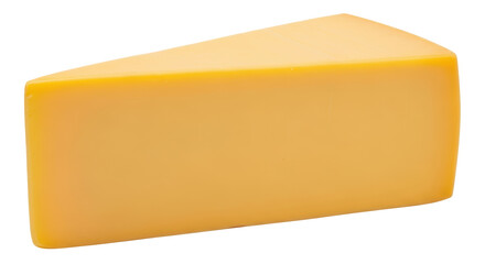 Isolated Cheddar Cheese Slice